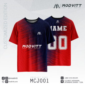 MODVITT VORTEX custom jersey front view MCJ001