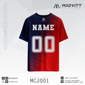 MODVITT VORTEX jersey back with custom name and number